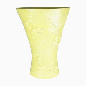 Mid-Century Yellow Ceramic Umbrella Stand by Antonia Campi for S.C.I. Laveno, 1949