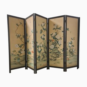 Hand Painted Oriental Screen