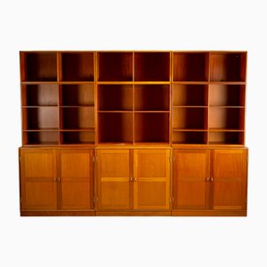 Modular Teak Bookshelves by Christian Hvidt for Søborg Møbler, Denmark, 1960s