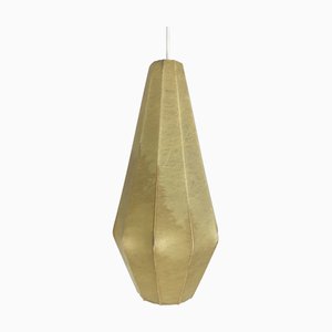 Lámpara colgante Cocoon oblonga de Lámpara Friedel Wauer para Goldkant Leuchten, años 60