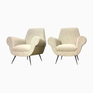 Vintage Sessel von Gigi Radice, Italien, 1950er, 2er Set