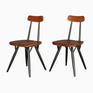Pirkka Chairs by Ilmari Tapiovaara for Laukaan Puu, 1960s, Set of 2