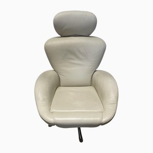 Fauteuil Pivotant Dodo en Cuir de Cassina, 2010s