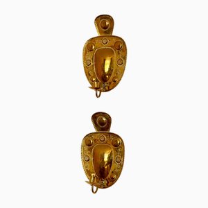 Mid-Century Swedish Brass Sconces, Set of 2