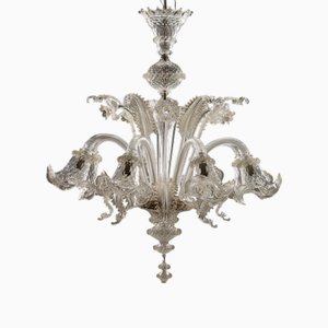 Lampadario vintage in vetro di Murano