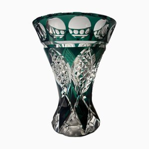 Vase in Crystal Green from Val St Lambert
