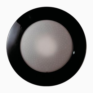 Deckenlampe aus Metall und Glas