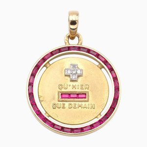 Augis Halo Ruby Love Medal