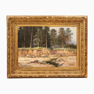 Gavriil Pavlovich Kamensky, Pine Forest, 1897, Oil on Canvas, Framed