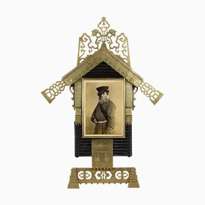 Russian Hut-Shaped Photo Frame, Russia, 19th Century