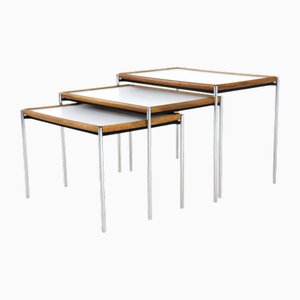 Nesting Tables with Reversible Tops from Lämmle and Co, Set of 3