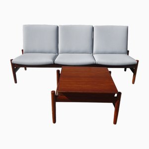 Scandinavian Modular Living Room Set by Gunnar Sørlie for Karl Sørlie and Sønner, 1960s, Set of 4