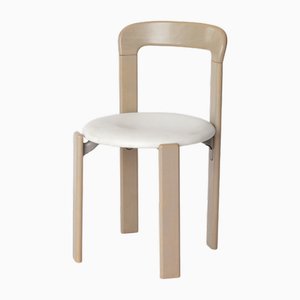 Vintage Stuhl mit Grauem Holzgestell von Bruno Rey für Kusch+co, 1970er