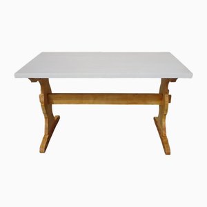Pine Monastery Dining Table, 1980s