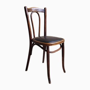 Silla vintage de madera curvada, años 20