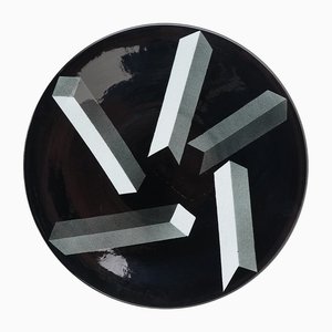 Atlantis Decorated Ceramic Plate by Rolf Sinnemark for Rorstrand, 1980s