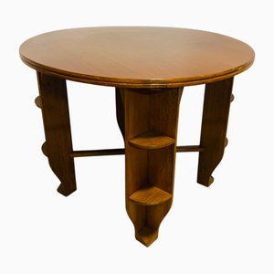 Art Deco Teak Game Table, Italy, 1930s
