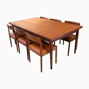 Large Dining Table Model 254 in Teak by Niels Otto (N. O.) Møller for J.L. Møllers, 1960s