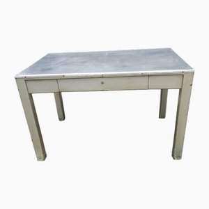 Escritorio industrial de hierro, años 50