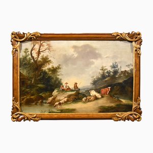 Circle of Francesco Zuccarelli, Landscape, 1750, Oil on Canvas