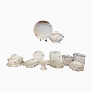 Servicio de cena para 10 personas de Laveno, años 30. Juego de 45