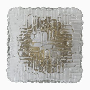 Mid-Century Wandleuchte aus Glas, 1960er