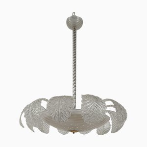Lustre Ninfea Art Déco en Verre de Murano par Barovier, 1930s