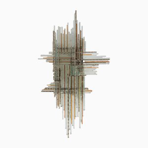 Vintage Brutalist Wall Lamp by Albano Poli for Poliarte