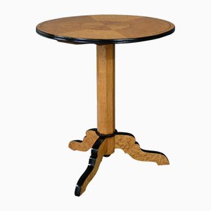 19th Century Napoleon III Speckled Maple Pedestal Table