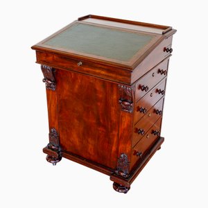 Regency Davenport Desk in Flame Mahogany by William Freeman, 1830s