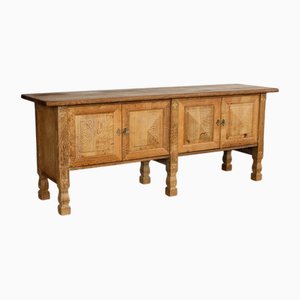 Vintage Brutalist Sideboard in Oak, 1960s