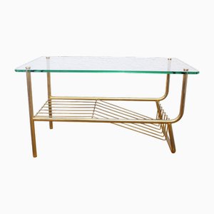 Table Basse Vintage en Verre par Pierre Guariche, 1960