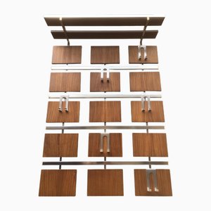 Moderner dänischer Mid-Century Wandschrank aus Teak, 1960er