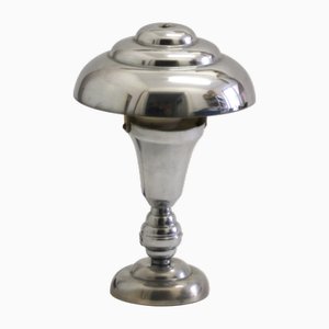 French Art Deco Chromed Table Lamp, 1930s