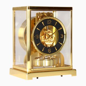 Atmos Clock with Black Dial by Jaeger LeCoultre, 1965