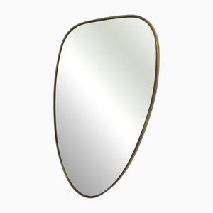 Miroir Vintage avec Cadre en Laiton, Italie, 1960s