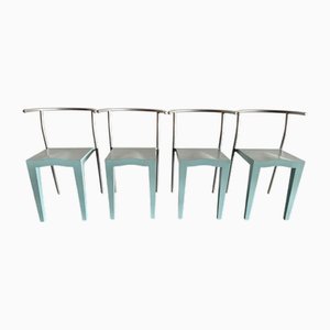Sillas Dr. Glob de Philippe Starck para Kartell, años 80. Juego de 4