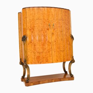 Art Deco Burr Walnut Cocktail Cabinet by Harry and Lou Epstein, 1920s