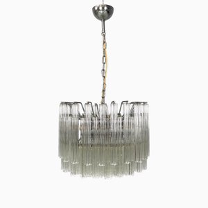 Lámpara de araña italiana moderna de cristal de Murano de Murano Due, años 70