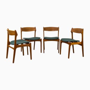 Danish Teak Dining Chairs by Erik Buch for OD Møbler, 1960s, Set of 4
