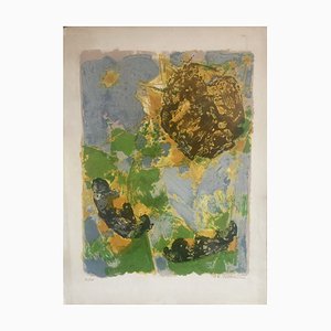 After Maurice-Elie Sarthou, Sunflower, 1970s, Lithograph