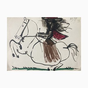 After Pablo Picasso, La Cavalière, Toros y Toreros, Cercle d'Art, 1961, Print