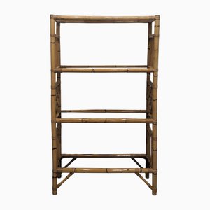 Bamboo and Smoked Glass Shelf