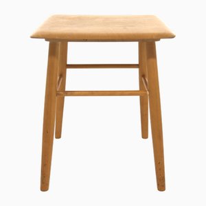 Scandinavian Birch Stool, Sweden, 1950s
