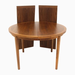 Scandinavian Walnut Dining Table, Sweden, 1960s