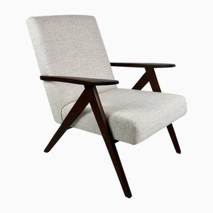 Vintage Modell B-310 Stuhl aus Elfenbeinweißem Boucle, 1970er