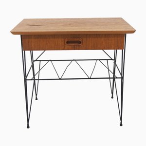 Scandinavian Stringbord Bedside Table, Sweden, 1950s