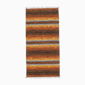 Small Scandinavian Handwoven Plastic Rug, 1970s