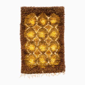 Scandinavian Modern Long Pile Ryijy Rug attributed to Laila Seppä, 20th Century