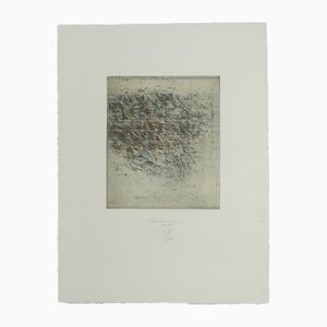 Karl Ludwig Mordstein, Sheet Music for S., 1980s, Color Etching